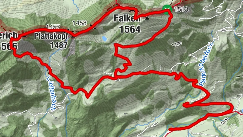 Rundweg Lecknersee ab Hittisau über Rohnehöhe
