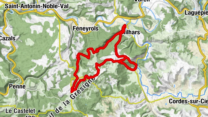 Circuit VTT n°22 Vaour-Milhars