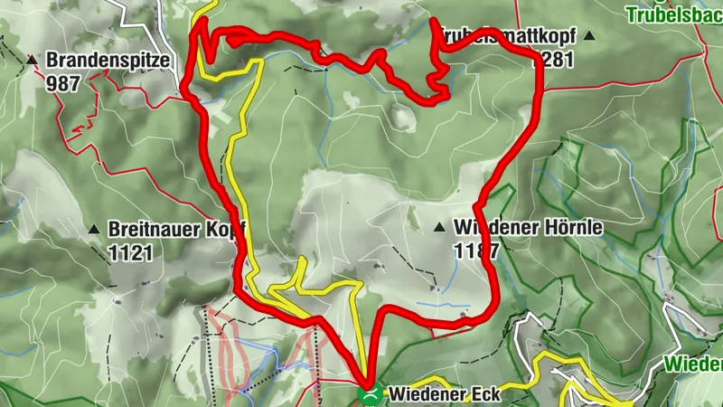 Vom Stampf zum Scharfenstein und retour übers Wiedener Eck