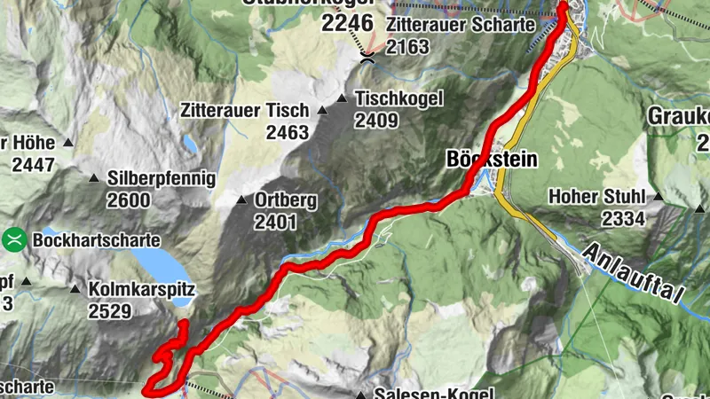 Bahnhof Bad Gastein - Bockhartseehütte