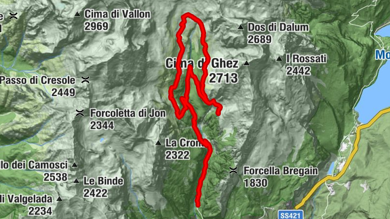 Val Ambiéz: walking in the Brenta Dolomites