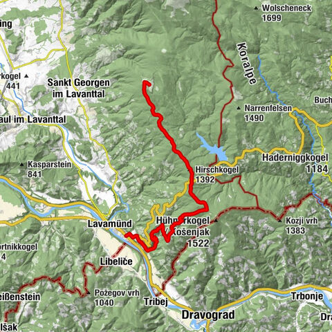 Lavanttal Höhenweg: stage 1 from Lavamünd to Stiftshütte