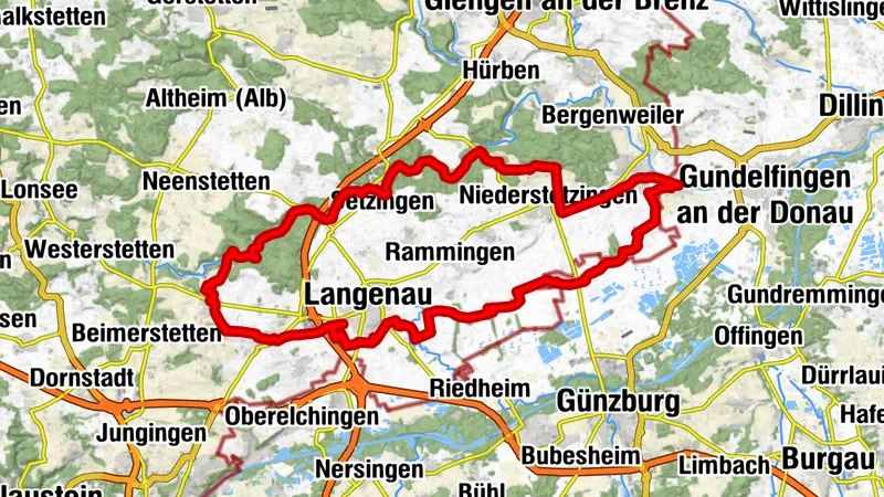 Radtour durchs Donaumoos und Lonetal – Genuss, Natur und Geschichte - 66,1 km, 232 hm