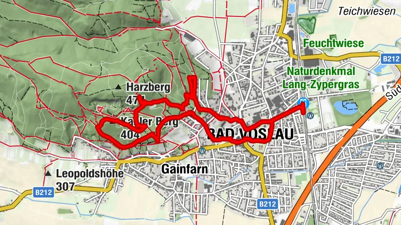 Bad vöslau - über den harzberg zur helenenhöhe