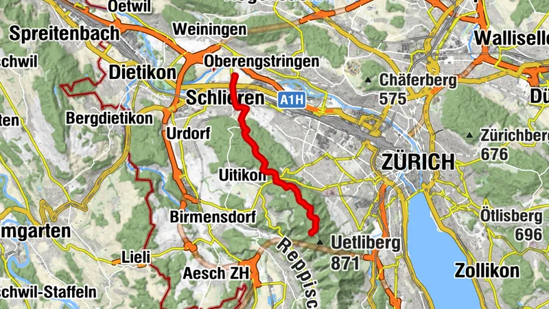 Schlieren- Üetliberg