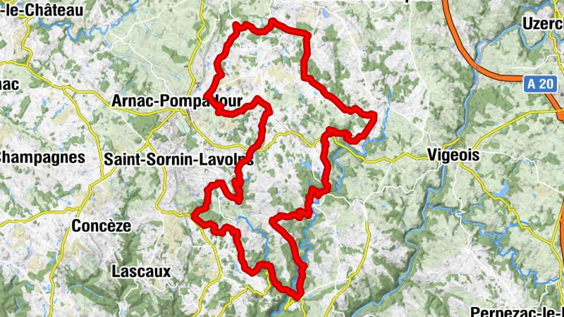 Parcours VTT : Beyssac et Orgnac-sur-Vézère