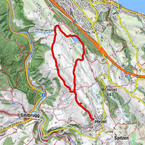 Rundweg Hirzelhöhi - Horgener Bergweiher