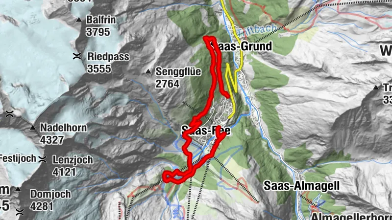 Autumn hike Saas-Fee