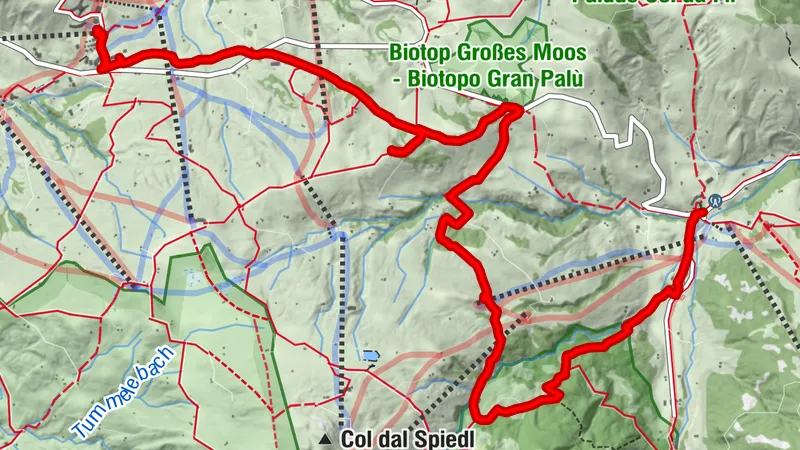 Von Saltria nach Compatsch über die Heualm