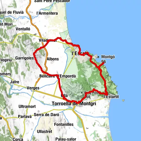 17 Viladamat Empúries L'Escala Rocamaura Coll-de-les-Sorres Torroella-de-Montgrí Ullà Bellcaire Tor Puig-Segalar