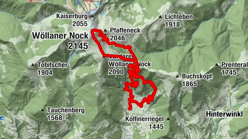 From Arriach to Wöllaner Nock avoiding the cows in the path because we had a dog with us