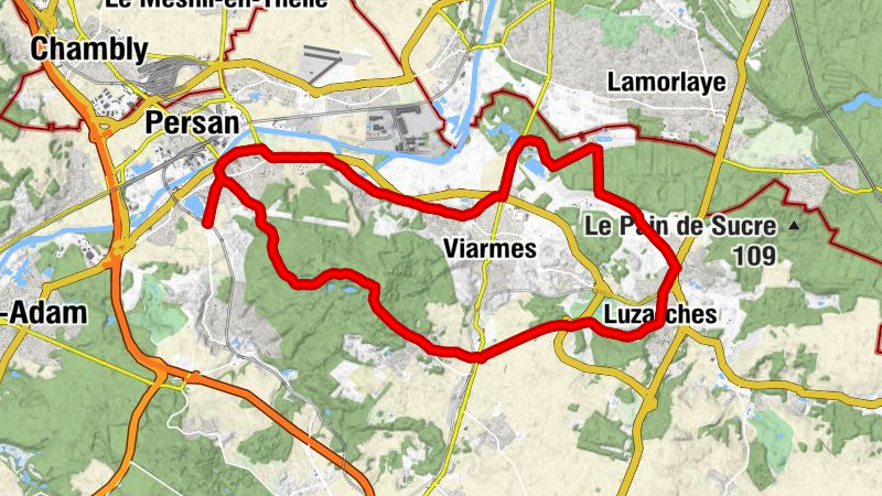 Circuit vélo : Mours - Royaumont