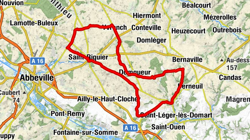 Bike route - Les Muches and Saint-Riquier