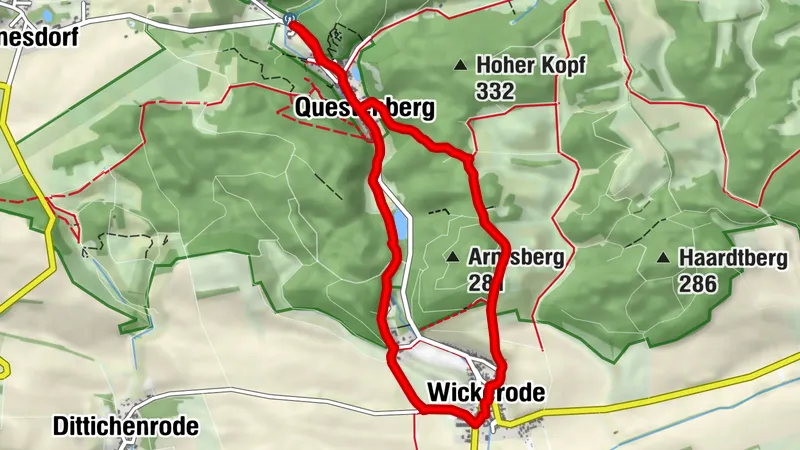 Rundwanderempfehlung: Über die Trift nach Wickerode und im Nassetal zurück