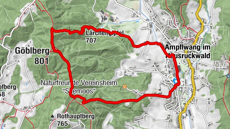 Göblberg (801m) - höchster Berg im Hausruck