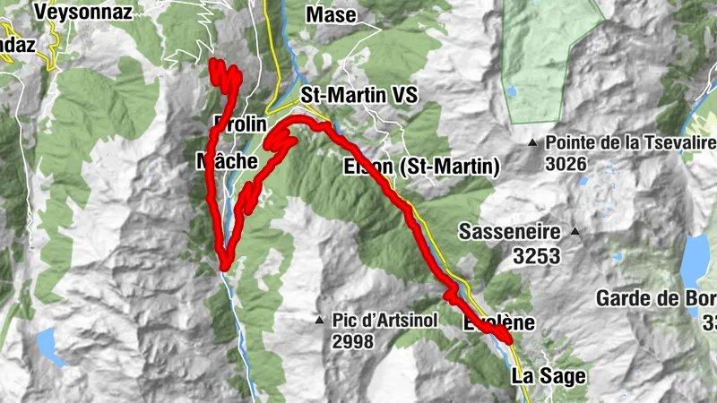 Valais Origine Gravel 1. Orsières - Le Châble