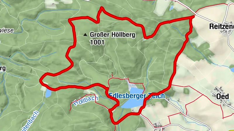 R&B: Ausgedehnte Runde im Langlaufgebiet Martinsberg, Edlesberg / NÖ