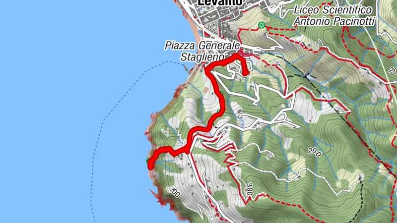 Levanto zu den Klippen