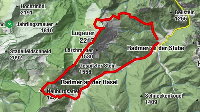 Lugauer Ost+Hauptgipfel (Gesäuse)