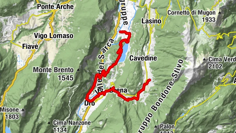 Cammino dei Sette Laghi - Stage 4: Vigo Cavedine/Pietramurata