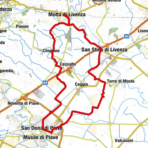 Motta di Livenza Gravel/Unpaved Cycling