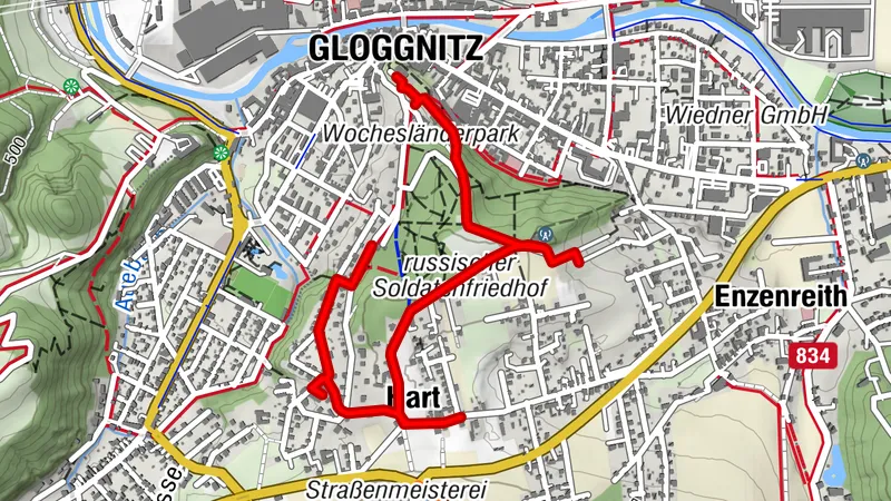 Rundumadum Gloggnitz - Pfarrkirche, Friedhöfe, Hart