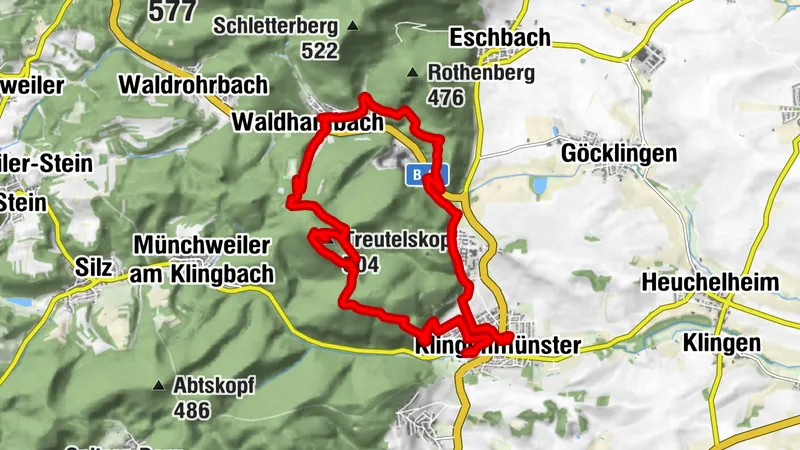 Runde um die Burgruine Landeck #LL2ROM N019