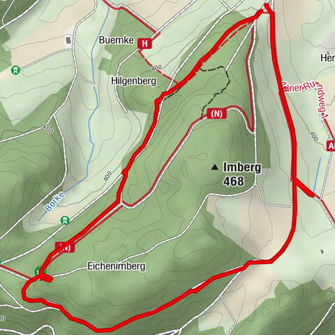 Affeln, Wanderweg A2, Ostern 2020.