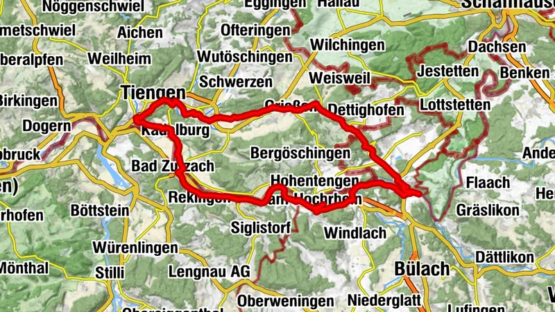 Bad Zurzach-Eglisau über Deutschland nach Bad Zurzach/Schweiz