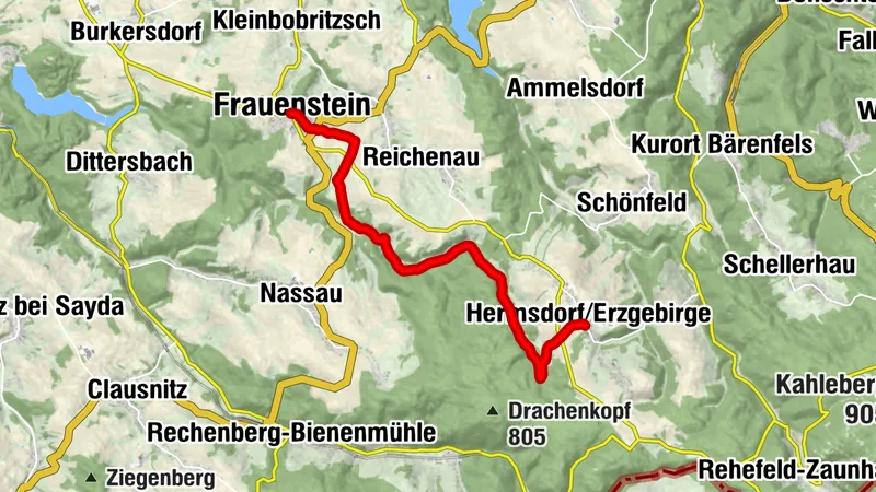 Blockline Etappe 07: Hermsdorf » Frauenstein