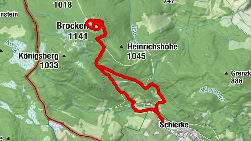 Schierke zum Brocken, Sachsen-Anhalt/Deutschland