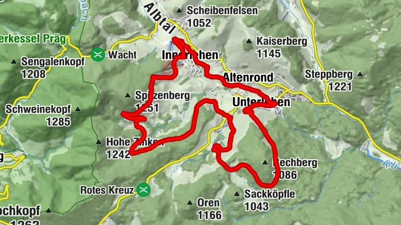 Bernau im Schwarzwald: Zu Füßen des Blößling-Gipfels