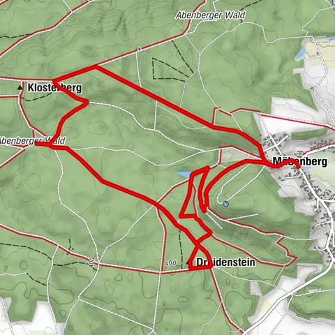 Mäbenberg-Druidenstein->Abenberger Wald😅🥾🥾