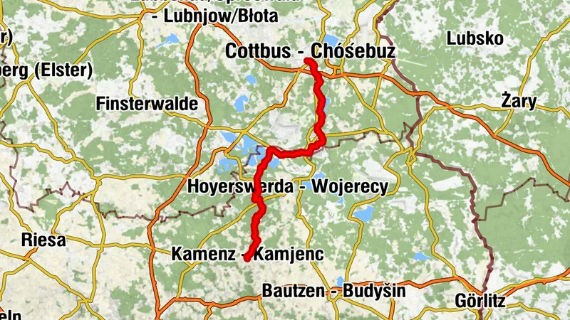 Röderradweg 2026 Cottbus Kamenz