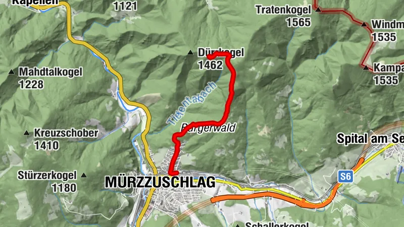 Mürzzuschlag - Scheibenhütte mit steilem Abschnitt