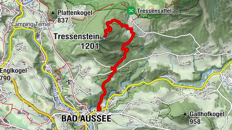 Bad Aussee zur Tressensteinwarte