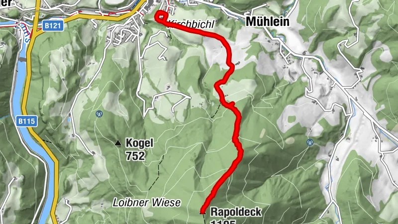 Rapoldeck über Grat
