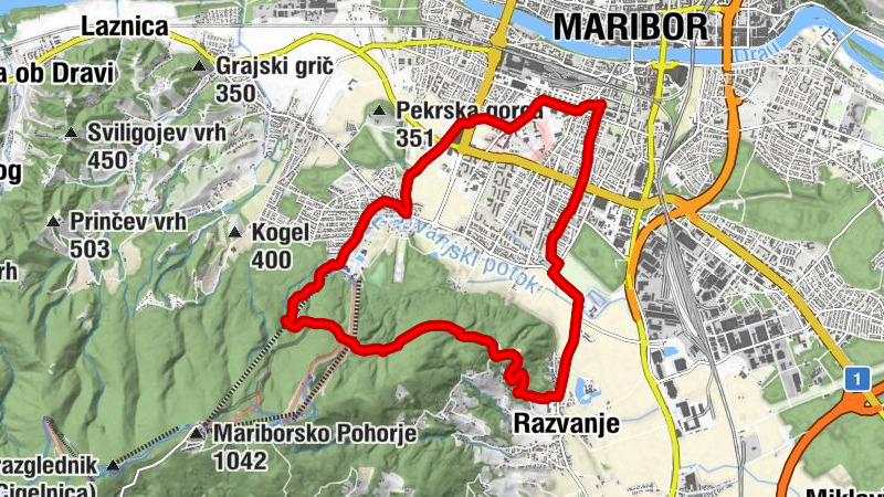 Maribor, Vinski hram, Trikotna, Maribor