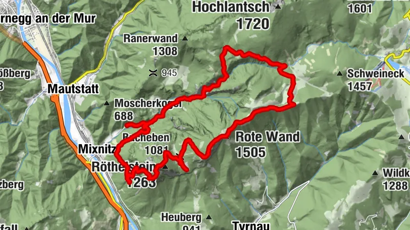Bärenschützklamm – Rote Wand – Röthelstein – Drachenhöhle