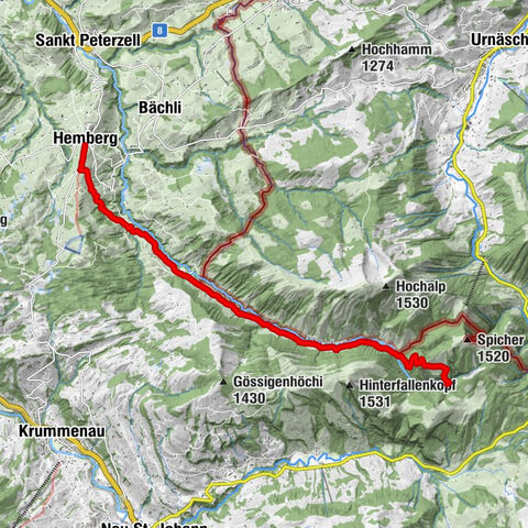 Wanderung von Hemberg zum Ofenloch