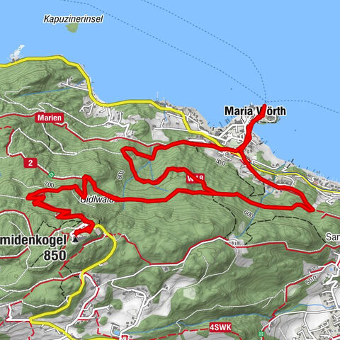 Pyramidenkogel path Maria Wörth