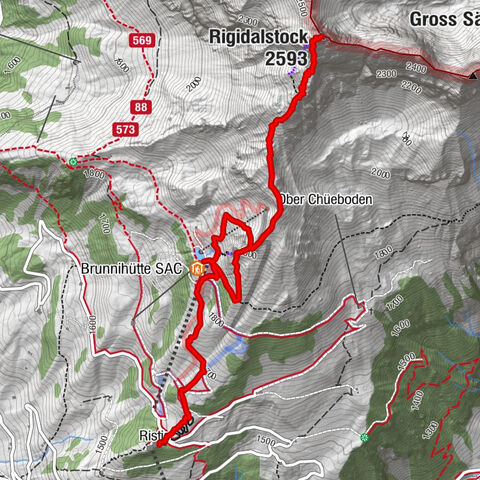 Klettersteige Brunnistöckli und Rigidalstock