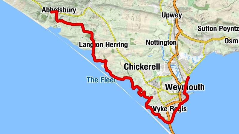 Von Abbotsbury nach Weymouth (UK)