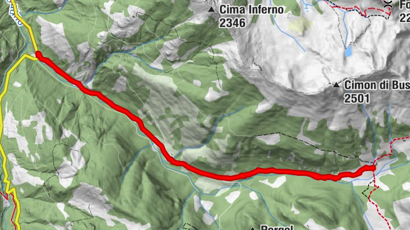 Malga Cazzorga from Ponte Stue