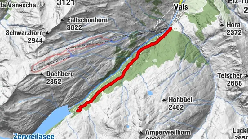 Vals - Old Zerfreila Route - Zerfreila
