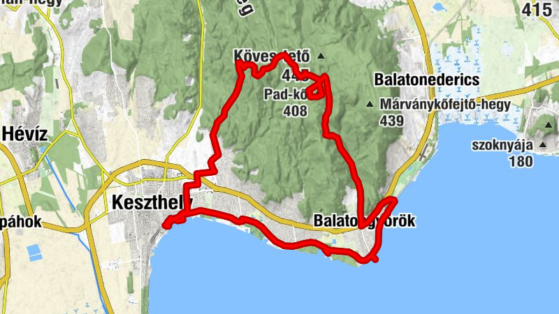 Keszthelygebirge - Bakonyerdö - Pad-Kö Kilato - Szépkilátó ( Balaton Ungarn )