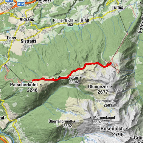 Der Zirbenweg, vom Patscherkofel über den Zirbenweg nach Tulfes