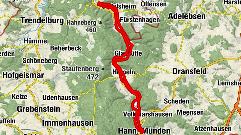 Rundtour entlang der Weser