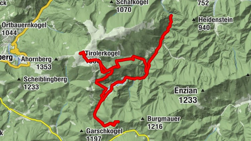 Türnitz Falkenschlucht Tirolerkogel retour 06.06.2015