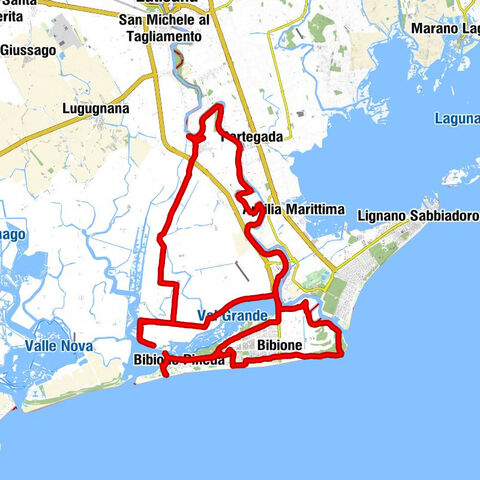 Questo percorso naturalistico comprende diverse tipologie  :  inizia da Bibione pineta laguna campagna argini fiume farò Bibione lungomare